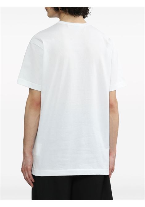 printed t-shirt unisex white in cotton COMME DES GARÇONS PLAY | AX-T337-0513